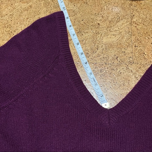 Calypso St Barth Gylden Cashmere Double V-neck Sweater Sz M - Picture 10 of 11